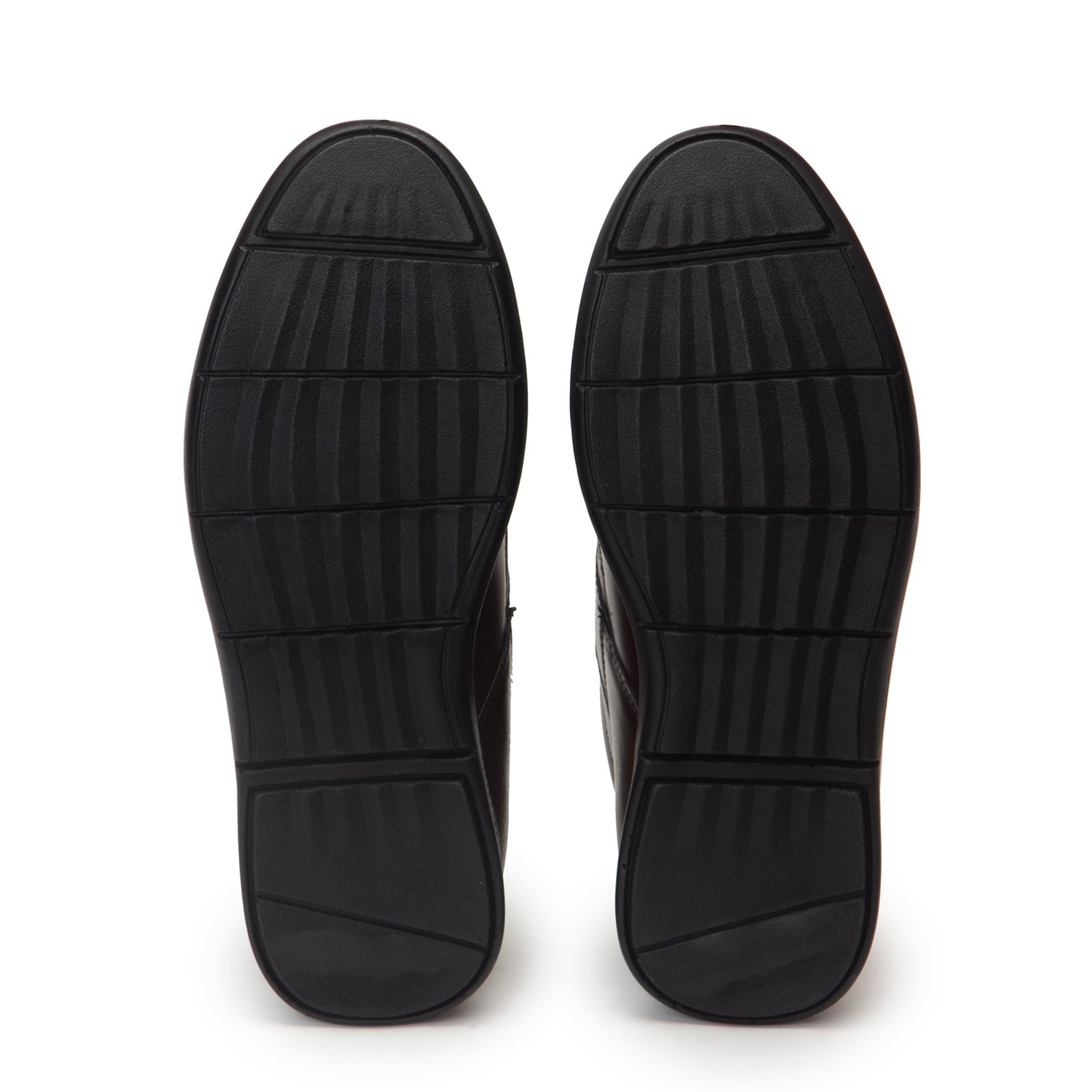 Classic brown leather sneakers for men with a hidden heel - Image 6