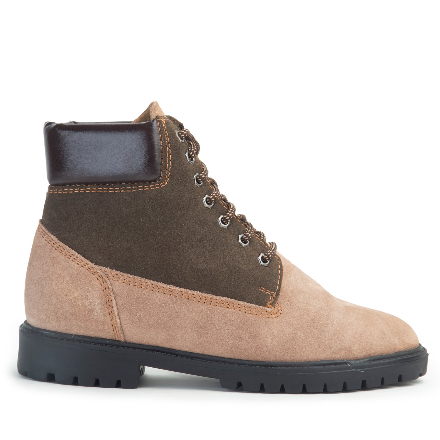 Camel ankle high boots for men with a hidden heel - Image 3
