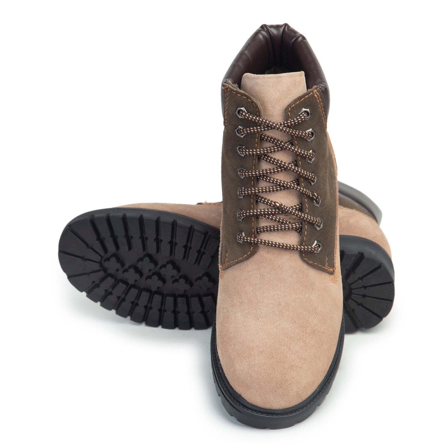 Camel ankle high boots for men with a hidden heel - Image 5