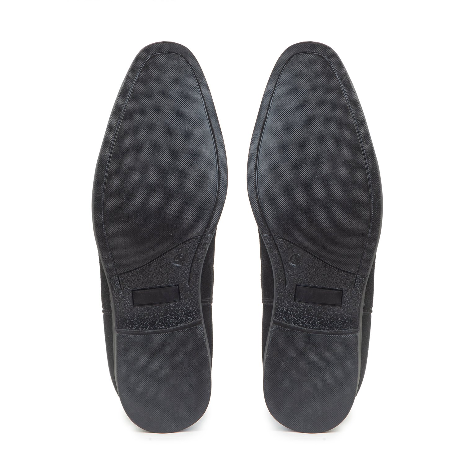 Black Chelsea leather-suede boots for men with a hidden heel - Image 5