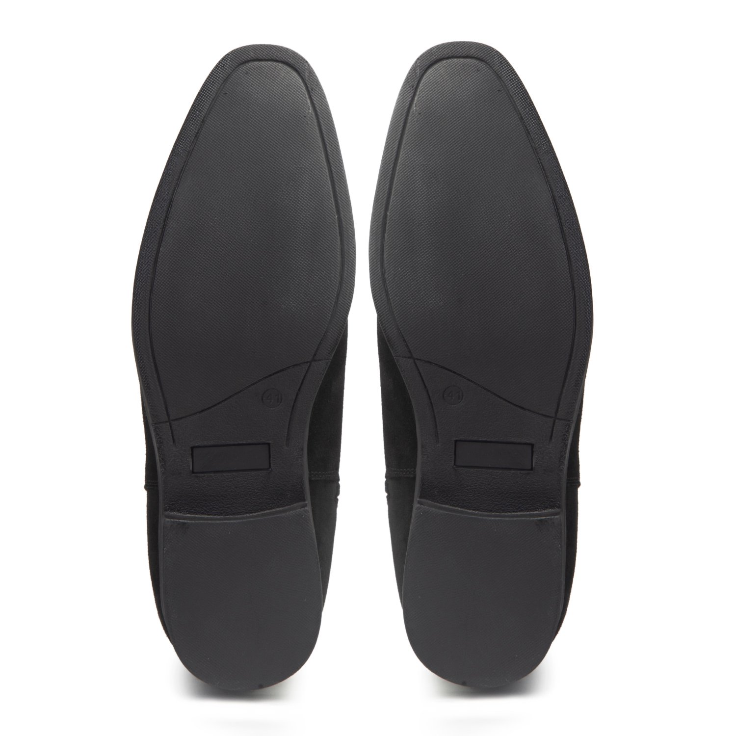 Black zipper ankle suede leather boots with a hidden heel - Image 6