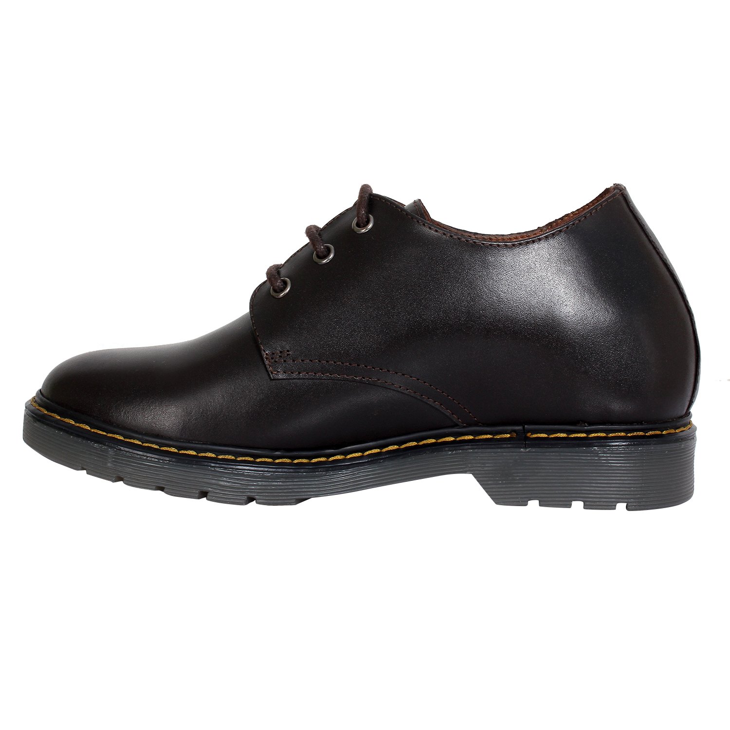 Dark Brown genuine leather welted lace ups with a hidden heel - Image 2