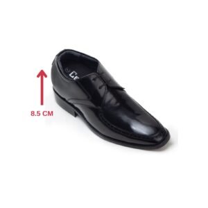 Black luxury tuxedo oxfords with a hidden heel