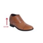 Tan oxford for men with a hidden heel